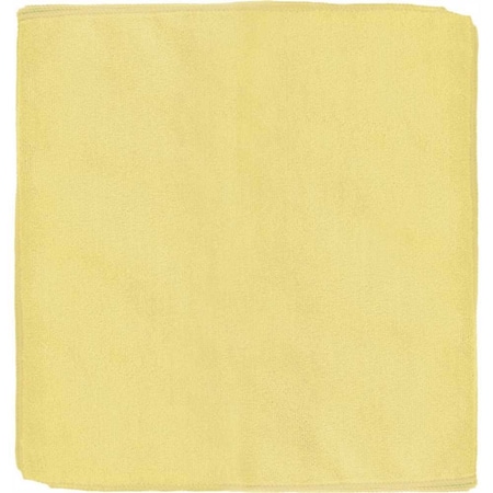 Renown 12 in. x 12 in. General Purpose Microfiber Cleaning Cloth in Yellow, 12PK REN01212-YEZ
